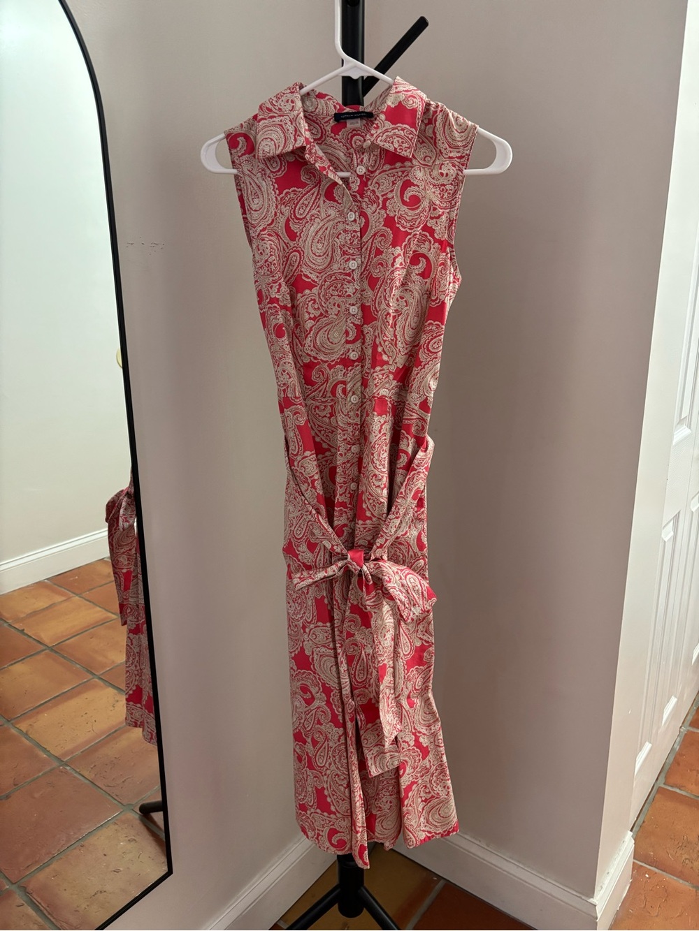 Sleeveless Shirt Dress